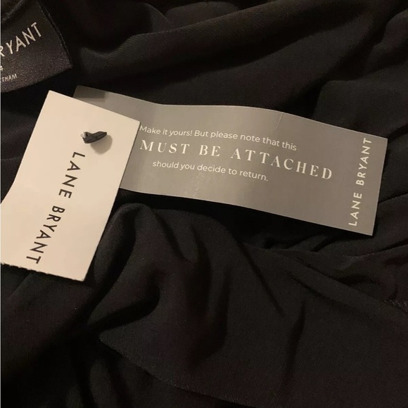 Lane Bryant Women’s Fit & Flare Dress Size 22/24 Black Dolman Sleeve /Pockets - Picture 9 of 11